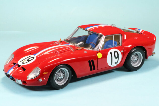 京商 1/18 フェラーリ 250GTO 1962 ルマン No.19 フル開閉　KS08438A