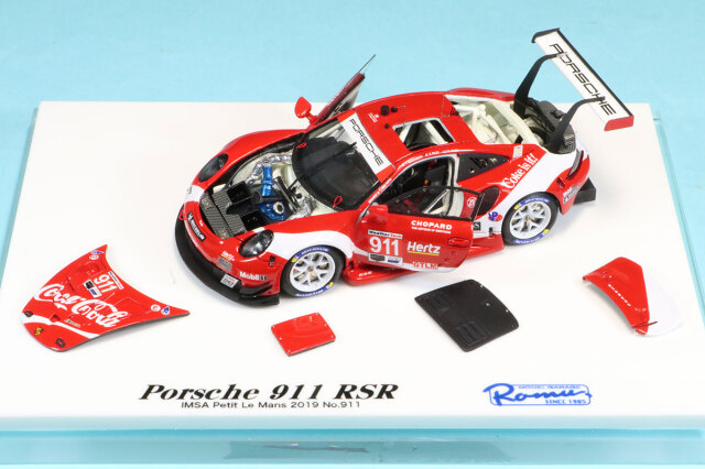 [受注製作見本] ロムファクトリー 1/43 ポルシェ 911 RSR Coca Cola IMSA プチルマン 2019 No.911　RFF43911_YS