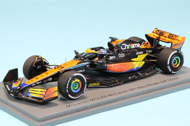 スパーク 1/43 マクラーレン MCL60 アブダビ GP 2023 O.ピアストリ　S8944