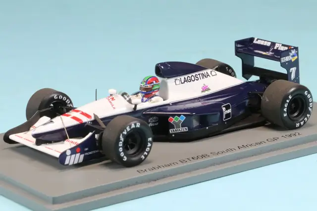スパーク 1/43 ブラバム BT60B 南アフリカGP 1992 E.ポール　S7442