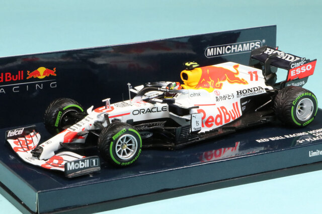 ミニチャンプス 1/43 レッドブル RB16B トルコGP 2021 3rd S.ペレス "ありがとう"　410211611