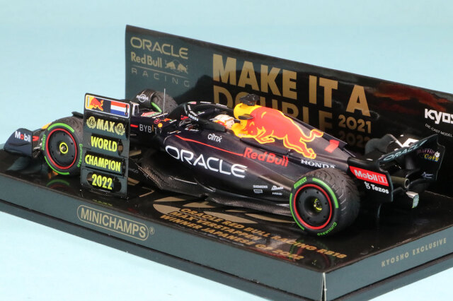 ミニチャンプス 1/43 レッドブル RB18 日本GP 2022 マックス 