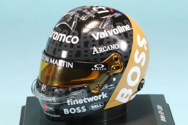 スパーク 1/5 ヘルメット F.アロンソ イギリスGP 2024　5HSP164　5HF164