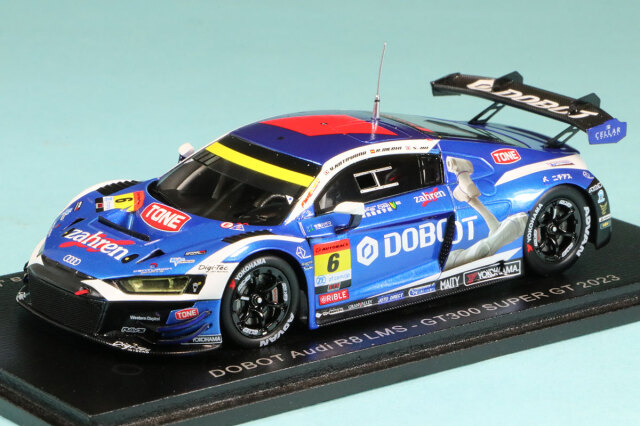 スパーク 1/43 DOBOT アウディ R8 LMS スーパーGT 2023 GT300 No.6 片山義章/ロベルト・メルヒ/神晴也　SGT068