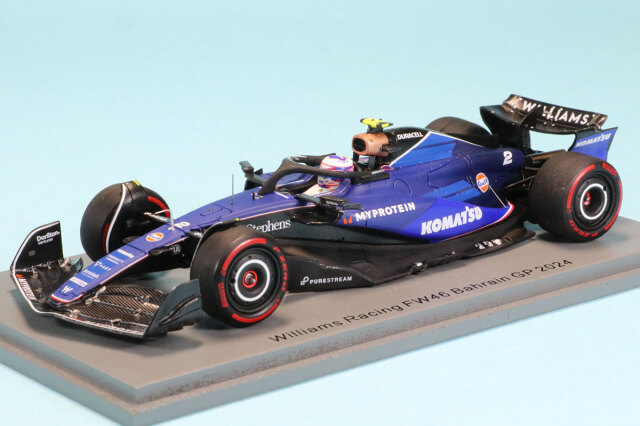 スパーク 1/43 ウィリアムズ FW46 バーレーンGP  2024 L.サージェント　S9525