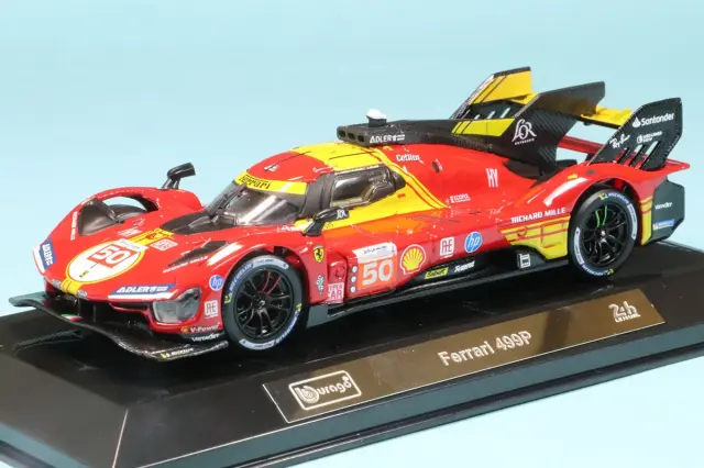 ブラーゴ 1/43 フェラーリ 499P ルマン 2024 No,50 ウィナー クリアケース 18-36316