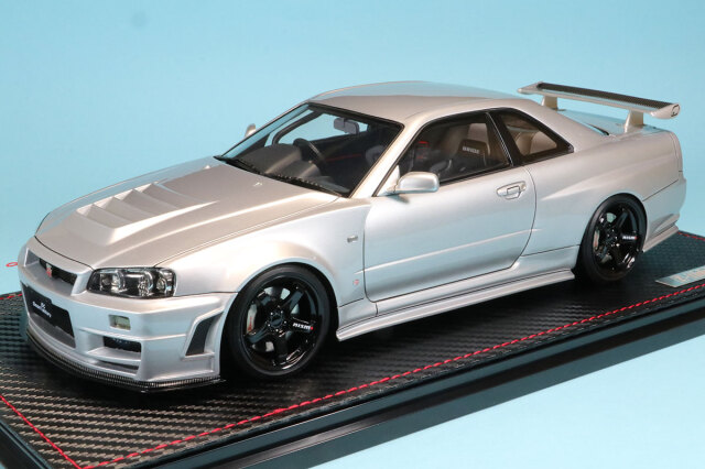 イグニッションモデル 1/18 ニッサン スカイライン GT-R R34 Zチューン プロトタイプ シルバー　IG3296