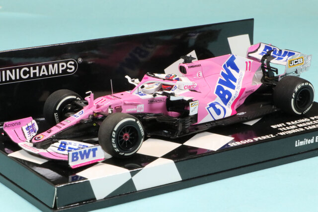 ミニチャンプス 1/43 BWT レーシング ポイント F1 チーム メルセデス RP20  S.ペレス サヒールGP 2020 ウィナー　 417201611
