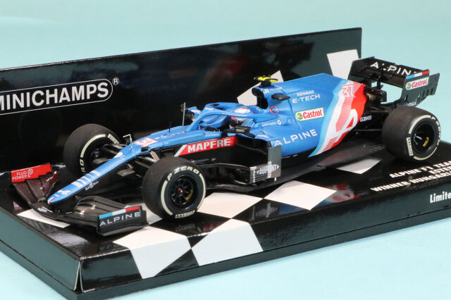 ミニチャンプス 1/43 アルピーヌ F1チーム A521 ハンガリーGP 2021 Winner E.オコン　417211231
