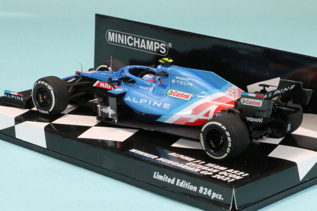 ミニチャンプス 1/43 アルピーヌ F1チーム A521 ハンガリーGP 2021