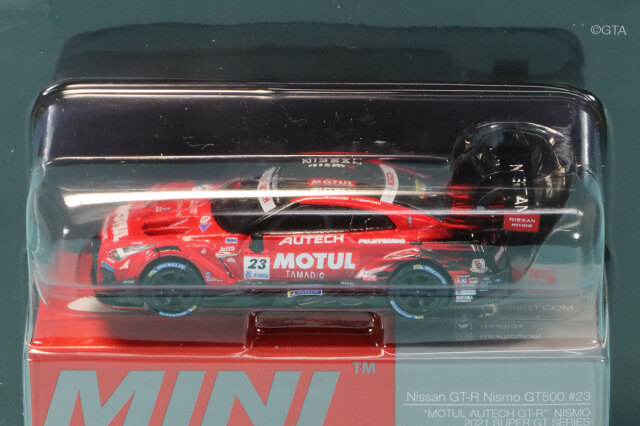 MINI-GT 1/64 モチュール ニッサン GT-R R35 スーパーGT 2021 No.23