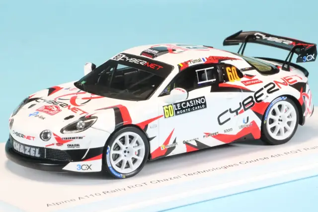 スパーク 1/43 アルピーヌ A110 ラリー RGT モンテカルロ 2024 No.60 A. Fumal　 S6858