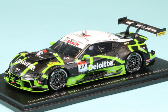 スパーク 1/43 デロイト トムス トヨタ スープラ スーパーGT 2023 GT500 No.37 笹原右京/ジュリアーノ・アレジ　SGT061