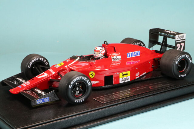 トップマルケス/GPレプリカーズ 1/18 フェラーリ 640 1989 ブラジルGPウィナー No.27 N.マンセル ドライバーフィギア付 デカール加工品　GRP144AWDS