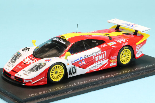 スパーク 1/43 マクラーレン F1 GTR ガルフ ダビドフ ルマン 1998 No.40　S6681