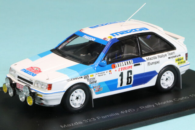 スパーク 1/43 マツダ 323 モンテカルロ ラリー 1986 No.16　S6231