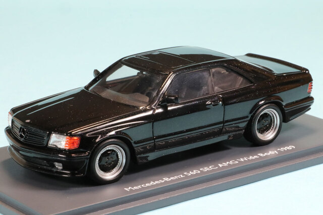 シュコー 1/43 メルセデスベンツ 560 SEC AMG ワイドボディ 1989 ラメブラック　450921300