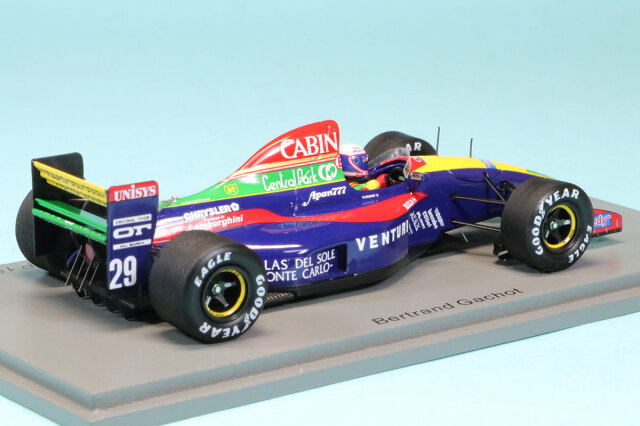 スパーク 1/43 ベンチュリー ラルース LC92 モナコGP 1992 6th B  