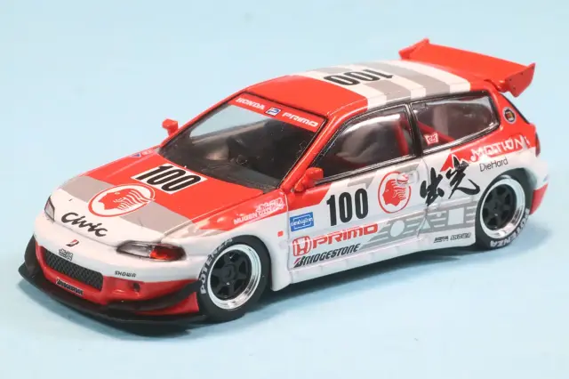 POPレース 1/64 パンデム ホンダ シビック EG6 Ver.1.5 出光モーション　PR640212
