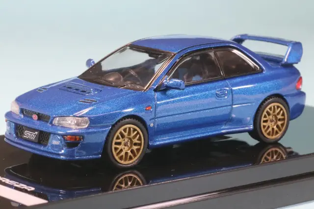 ホビージャパン 1/64 スバル インプレッサ 22B STi GC8 ソニックブルーマイカ　HJ646041