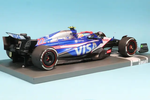 ミニチャンプス1/18、ホットウィール1/18 F1セット ミニカーPMA ミニチャンプス 1/18 ビザ キャッシュ RB VCARB 01 角田裕毅