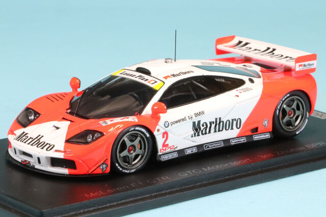 スパーク 1/43 マクラーレン F1 GTR マルボロ BPR ツーハイ 1996 No.2 マルボロデカール加工品　SA262S