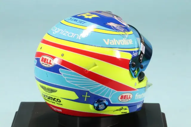 スパーク 1/5 ヘルメット F.アロンソ メキシコGP 2024　5HF176 アストンマーティン アラムコ F1 チーム フェルナンド アロンソ
