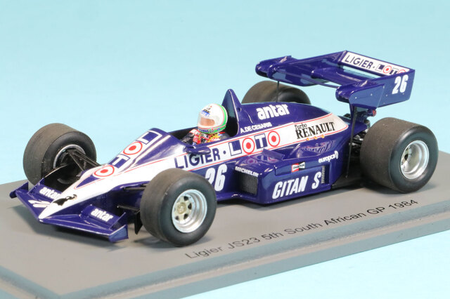 スパーク 1/43 リジェ JS23 南アフリカGP  1984 A.de.チェザリス　S7417