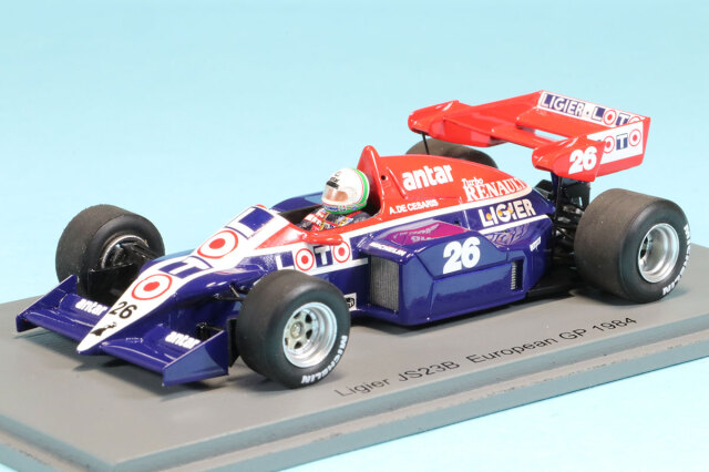 スパーク 1/43 リジェ JS23B ヨーロッパGP 1984 A.de.チェザリス　S7420