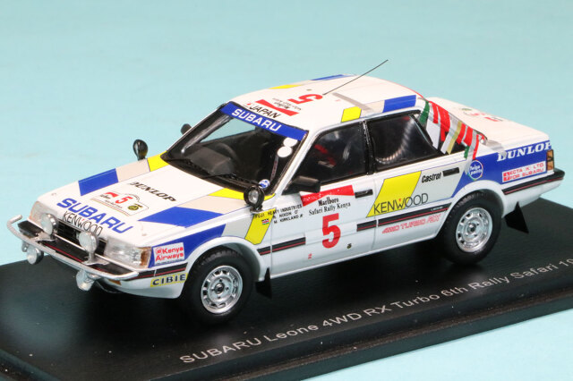 スパーク 1/43 スバル RX ターボ サファリ ラリー 1986 No.5 デカール加工品　S5432S