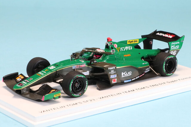 スパーク 1/43 バンテリン トムス SF23 TRD01F スーパーフォーミュラー 2024 No.36 坪井翔　SFJ035