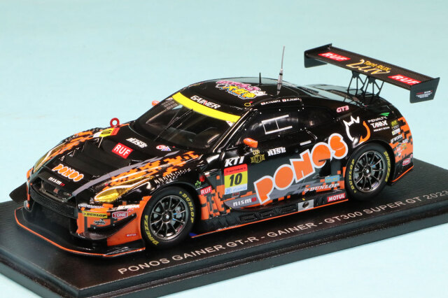 スパーク 1/43 PONOS ゲイナー ニッサン GT-R R35 スーパーGT 2023 GT300 No.10 安田裕信/大草りき　SGT071