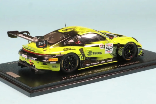 新品 1/43 ポルシェ純正 スパーク ポルシェ 992 911S/T 黒 Spark 1:43 Porsche 911 (992) S/T 建設年 2023 黒