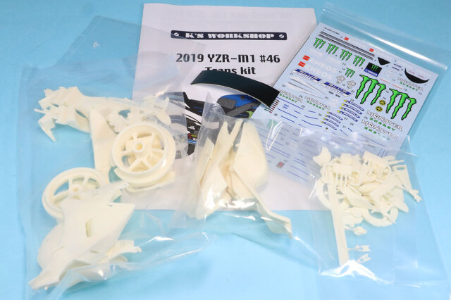 KSワークショップ 1/12 トランスキット ヤマハ YZR-M1 2019 No.46 タミヤ対応　KWK-19YZRR