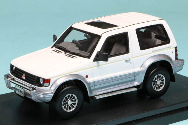 ハイストーリー 1/43 ミツビシ パジェロ メタルトップワイド XR-2 1991 ソフィアホワイト／サイマーグレー　HS446WH