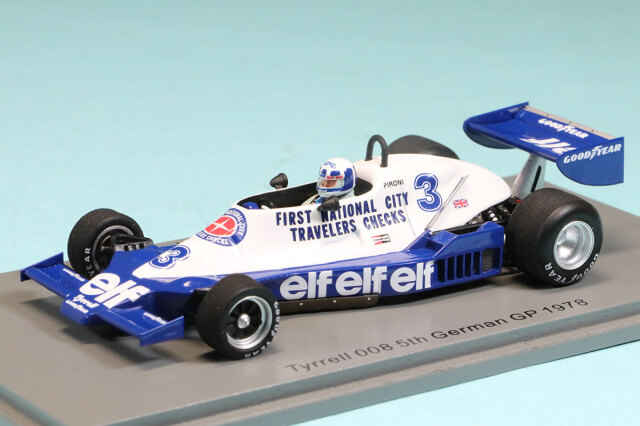 スパーク 1/43 ティレル 008 ドイツGP 1978 5th D.ピローニ S7237