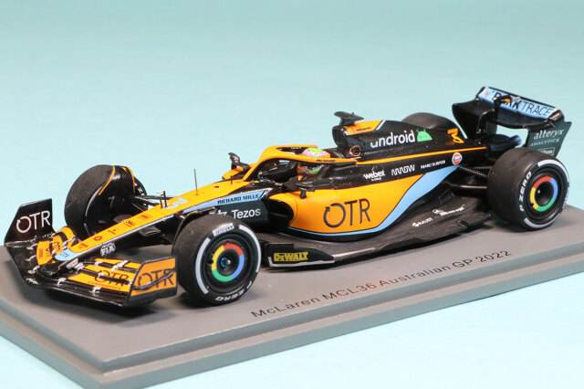スパーク 1/43 マクラーレン F1チーム MCL36 オーストラリアGP 2022 D.リカルド　S8528