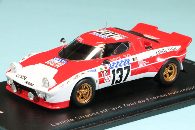 スパーク 1/43 ランチア ストラトス HF ツール ド フランス オートモービル 1974 3rd No.137　SF157