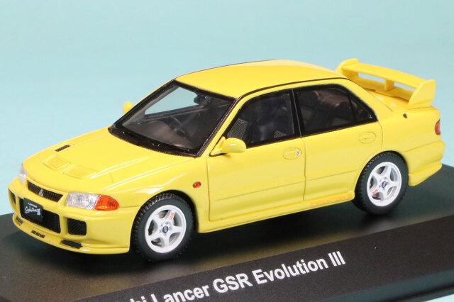 京商 1/43 ミツビシ ランサー エボ3 イエロー　KSR43120Y