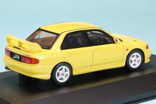 京商 1/43 ミツビシ ランサー エボ3 イエロー KSR43120Y ミニカー