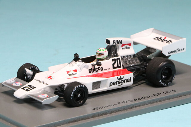 スパーク 1/43 ウィリアムズ FW03 スウェーデンGP 1975 D.マギー デカール加工品　S7488 