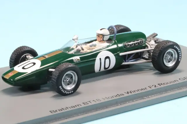 スパーク 1/43 ブラバム BT18 F2 ルーアンGP 1966 D.ハルム　F2001