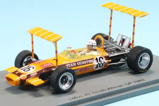 スパーク 1/43 ロータス 49 南アフリカGP 1969 J.ラブ　S4831