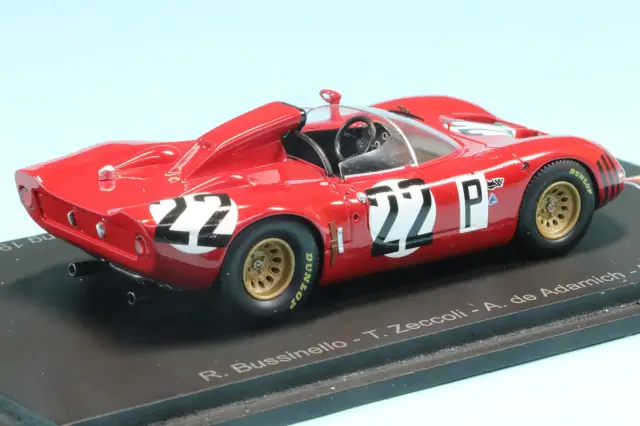 スパーク　アルファロメオ　ティーポ　33 1969 1/43 スパーク 1/43 アルファロメオ T33 ニュル 1000km 1967 No.22