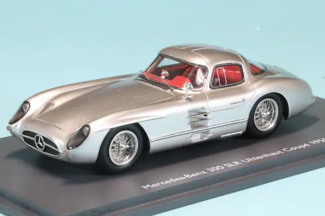 シュコー 1/43 メルセデスベンツ 300 SLR ウーレンハート クーペ 1955 シルバー　43U00049