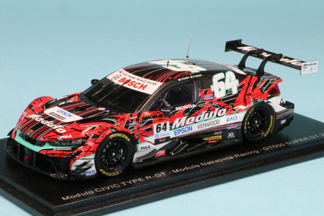 スパーク 1/43 モデューロ ホンダ シビック タイプ R-GT No.64 Modulo Nakajima Racing スーパーGT GT500 2024 伊沢拓也 大草りき　SGT163