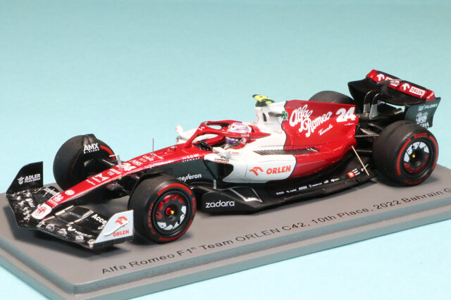 スパーク 1/43 アルファロメオ F1チーム オーレン C42 バーレーンGP 2022 10th 周冠宇　S8518