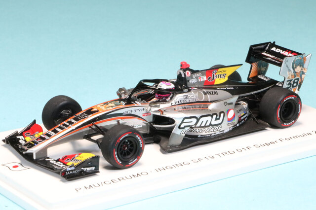 スパーク 1/43 P.MU/CERUMO・INGING TRD トヨタ 01F No.38 SF19 スーパーフォーミュラー 2022 坪井翔 限定500台　SJ124