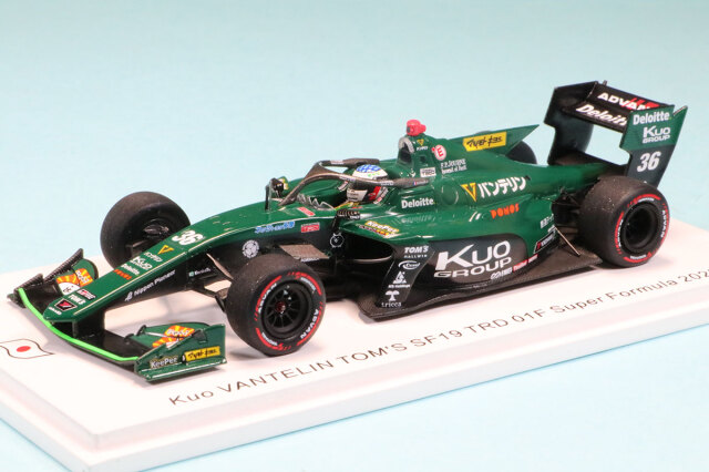 スパーク 1/43 Kuo VANTELIN TEAM TOMS トヨタ TRD 01F No.36 SF19 スーパーフォーミュラー 2022 ジュリアーノ・アレジ 限定500台　SJ122