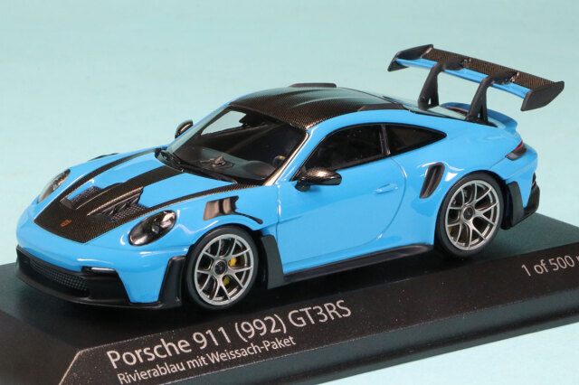 1/43 海外限定 ミニチャンプス ポルシェ 911 992 GT3RS ブルー